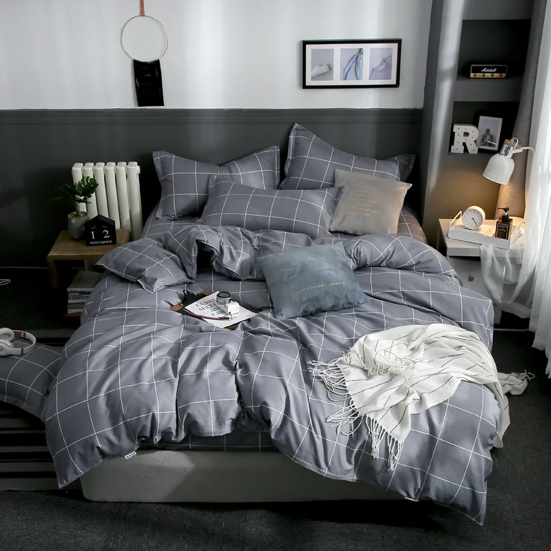 as picture Лучшее. WENSD Новое постельное белье из мягкого полиэстера/хлопок 1 шт. пододеяльник/размер для взрослых и детей Твин, полный, королева, король - Цвет: as picture