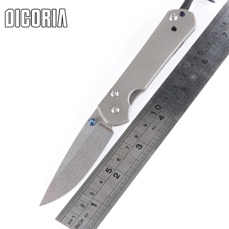 Dicoria Малый 21 Titanium ручка D2 Лезвие Складной нож Тактический Кемпинг Охота на