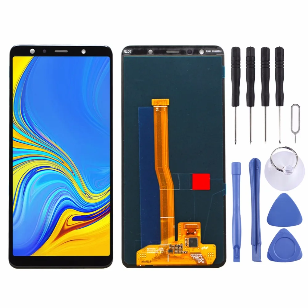 ЖК экран и дигитайзер в сборе для Samsung Galaxy A7 (2018) A750F / DS|Экраны мобильных телефонов|