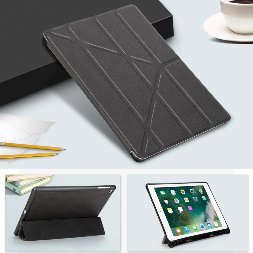 Owswin для iPad 9,7 чехол Smart Cover для iPad Air из искусственной кожи чехол для iPad Air 2 Pro 9,7 чехол с карандашом