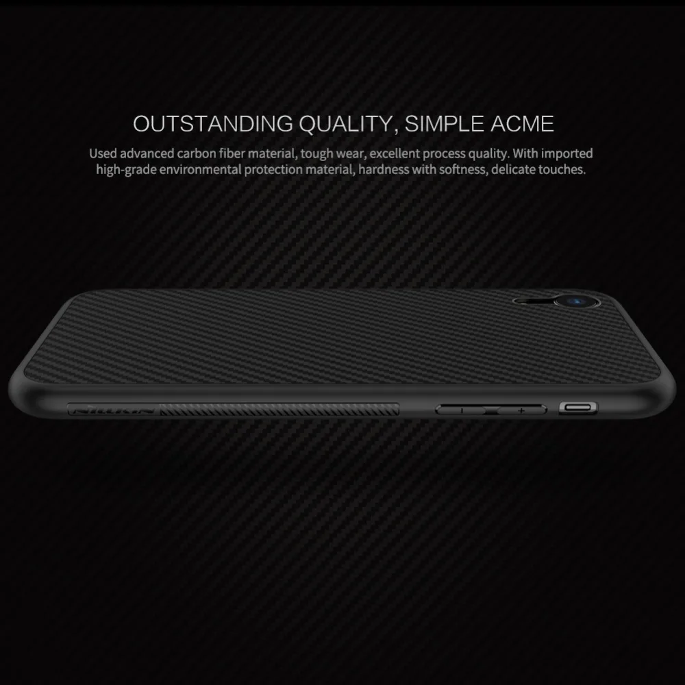 Nillkin synthetic Carbon fiber сотовый Чехол для телефона iPhone 11 Pro Max XS XR X 6 6S 7 8 Plus Жесткий PP