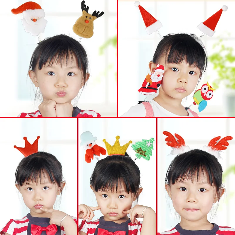 1 шт./Рождественская заколка для волос на весну детей шапка взрослых с