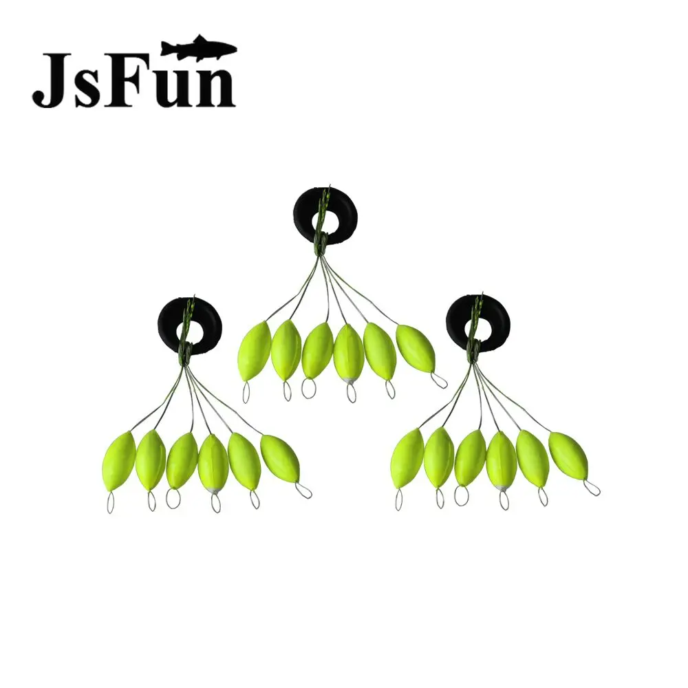 10 упаковок/60 шт. семь звезд Овальный Мини поплавок для рыбалки космические бобы