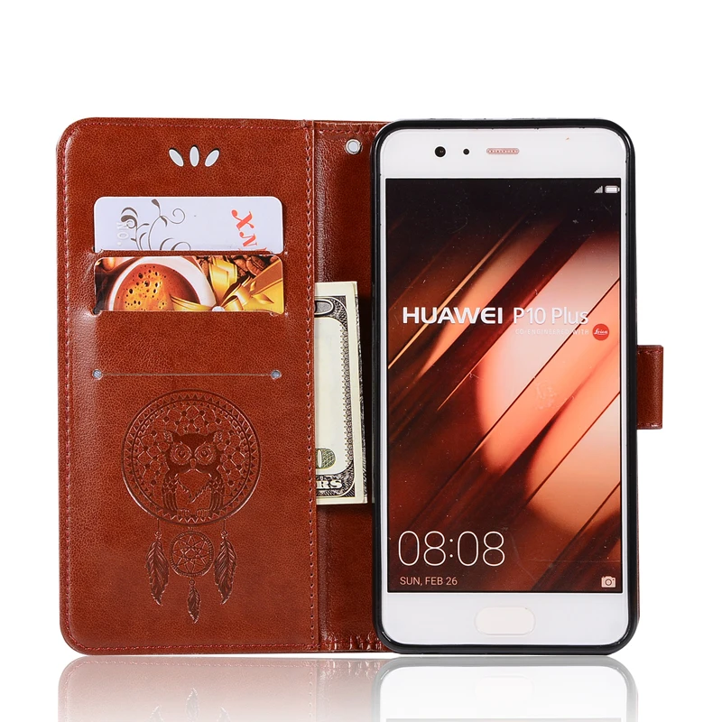 Новый чехол для Huawei P10 Plus из искусственной кожи 5 2 дюйма с функцией подставки