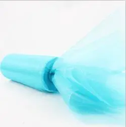 HAOCHU 8 ''широкая белая органза в рулоне Тюль 9 цветов DIY кружевная ткань для столешниц для свадьбы или «нулевого дня рождения» украшение 20 м/лот - Цвет: sky blue