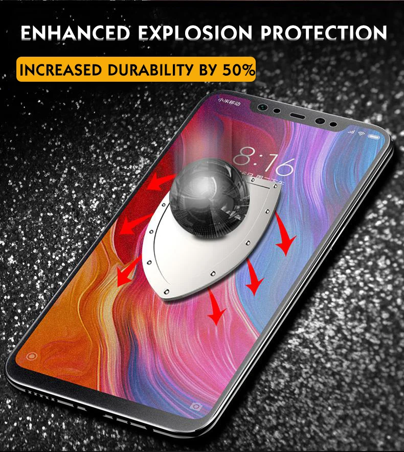2 шт./лот, матовое закаленное стекло для xiaomi mi 8 SE lite, Защита экрана для xiaomi 8 lite SE 6D, закаленное стекло с защитой от синего света, светильник