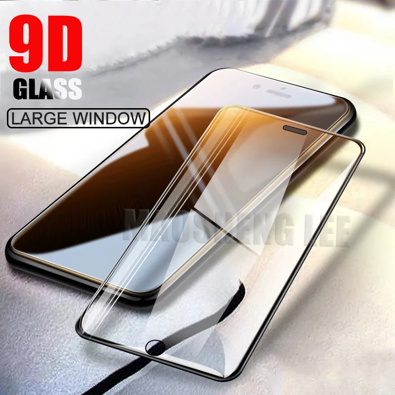 Новинка 9D закаленное стекло для iphone 6 6s 7 8 Plus защита экрана полное покрытие 9H Защитное стекло для iphone 6s 7 8 стеклянная пленка