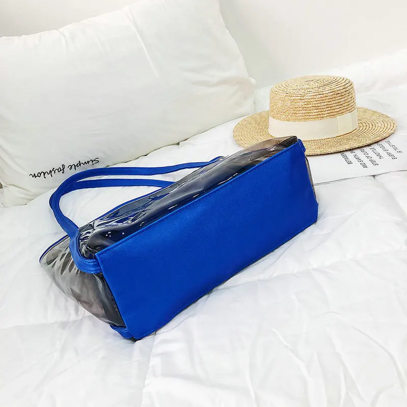 Женская прозрачная сумка-тоут Aelicy большая сумка на плечо с буквенным принтом и