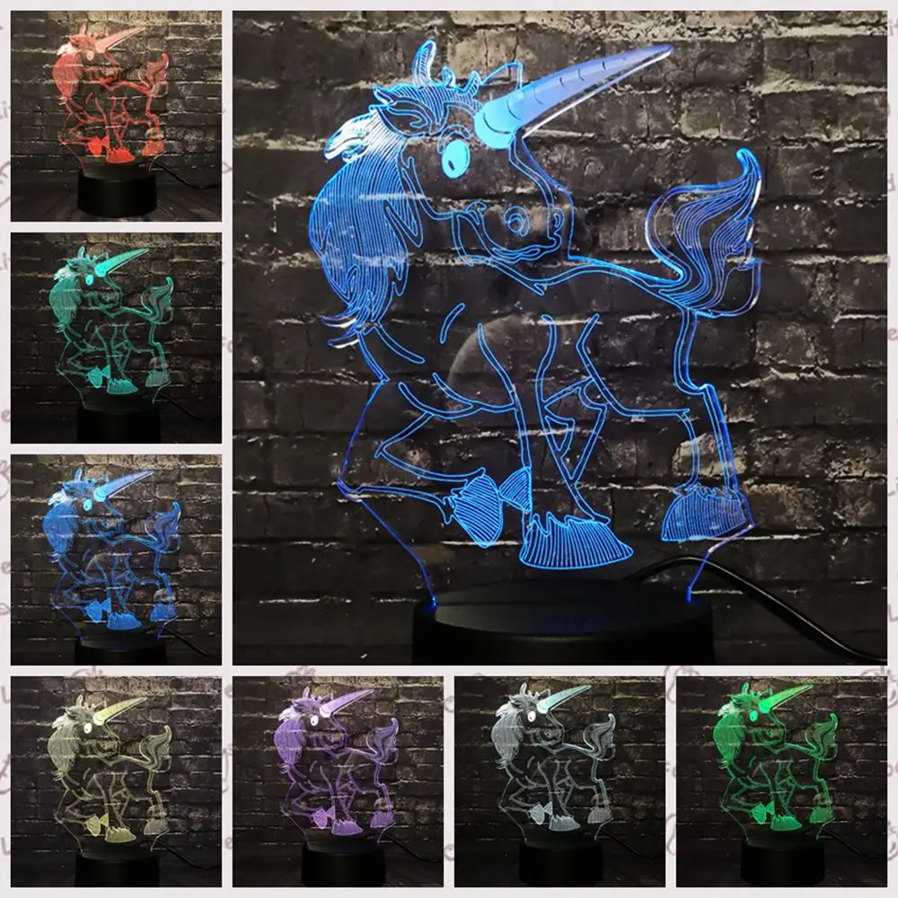 Epack Прямая поставка 3D светодиодный светильник, ночник RGB лампа Рождественский декоративный подарок мультфильм игрушка Luminaria LAVA Вечерние