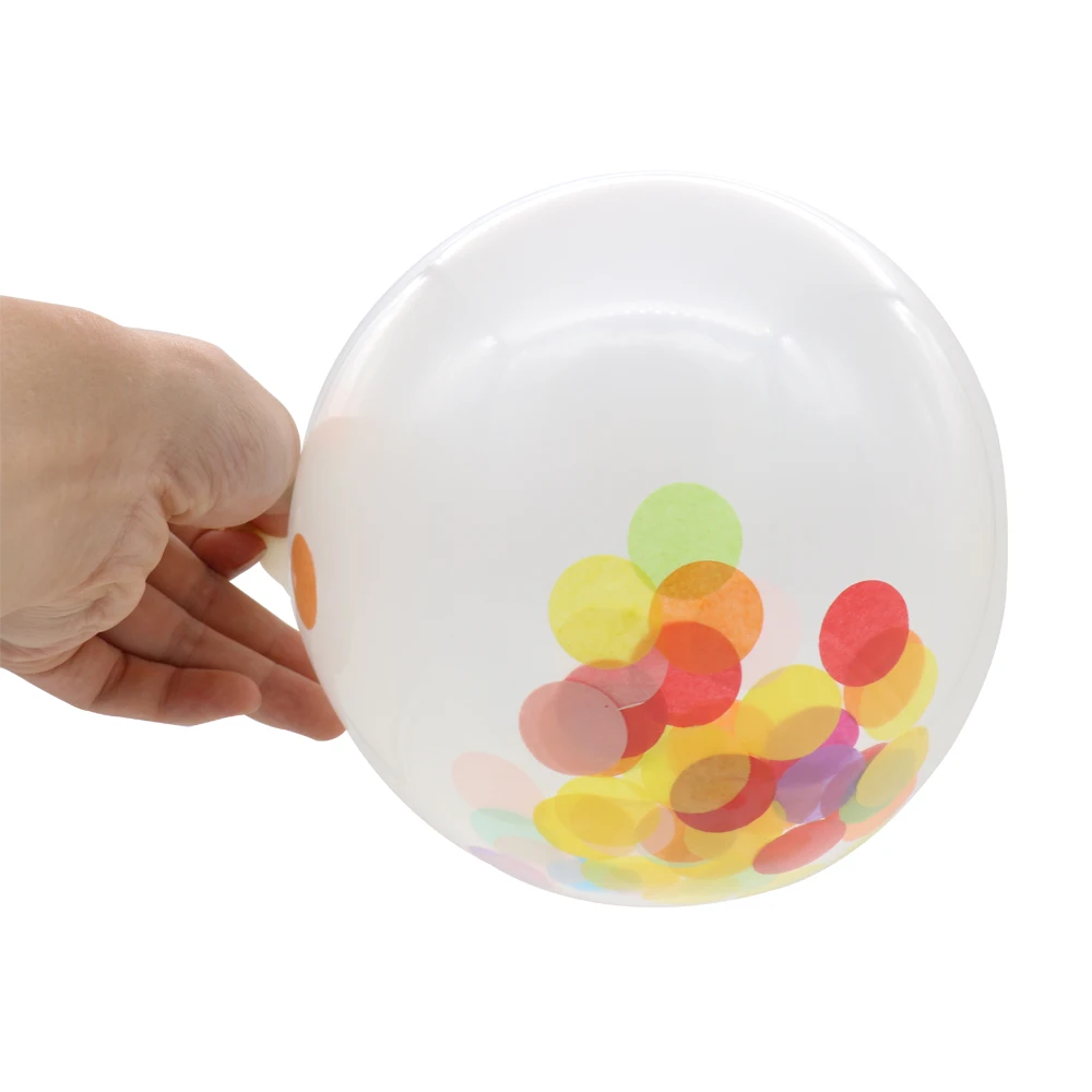 12 дюймов цветные конфетти латекс свадебный шар День Рождения Вечеринка фон для