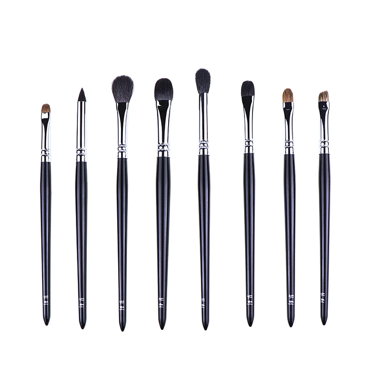 Набор профессиональных кистей для макияжа глаз ручной работы 8 шт. Мягкие кисти