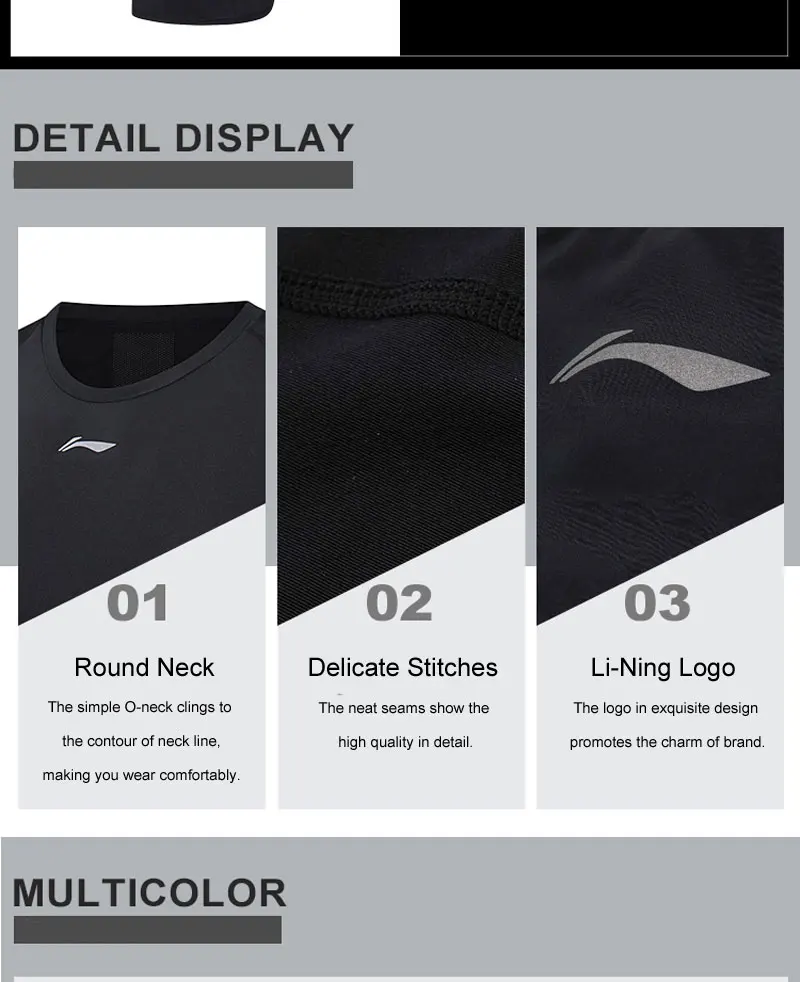 Li-Ning мужская майка с базовым слоем без рукавов 90% полиэстер 10% спандекс на сухой плотно прилегающий жилет с подкладкой спортивные топы AUDN055 MBS070