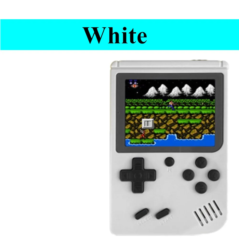 White Мини игровая консоль встроенный 168 Классический Ностальгический игровой плеер 3,0 дюймов Ретро 8 бит Карманный Ностальгический портативный игровой плеер - Цвет: White