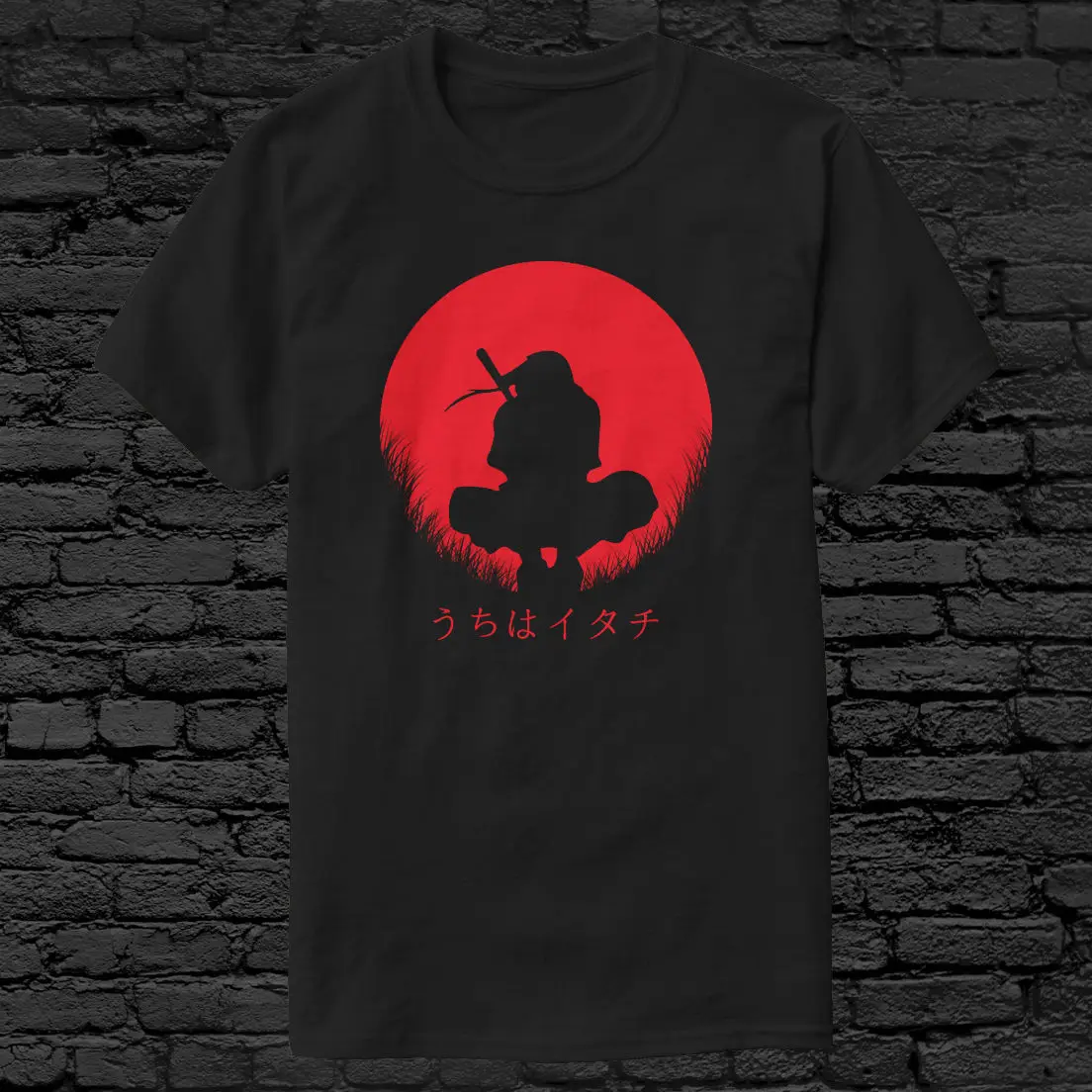 Itachi Учиха Akatsuki футболка Повседневная принтованная хип-хоп забавная Мужская s