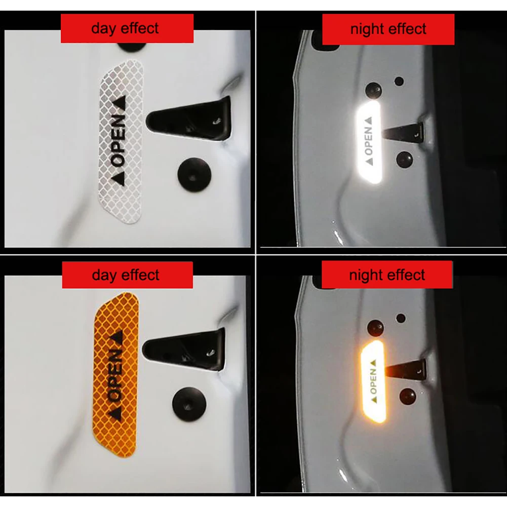 Универсальная автомобильная светоотражающая лента 4 шт./компл. Предупреждение