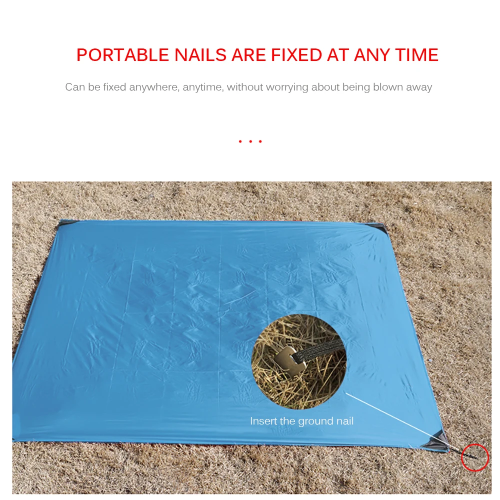 Складной коврик для кемпинга и пикника портативный карманный компактный