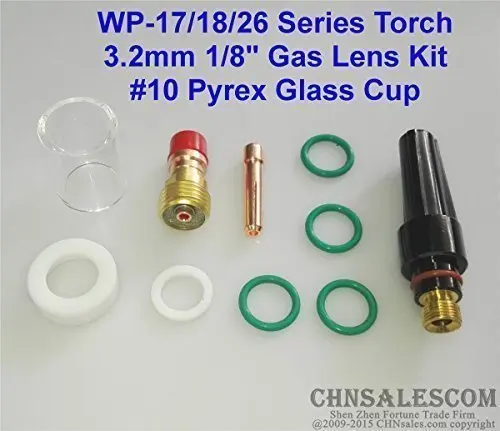 Набор газовых линз #10 Pyrex для сварки TIG WP 17/18/26 1/8 дюйма 3 2 мм 10 шт.|Сварочные горелки|