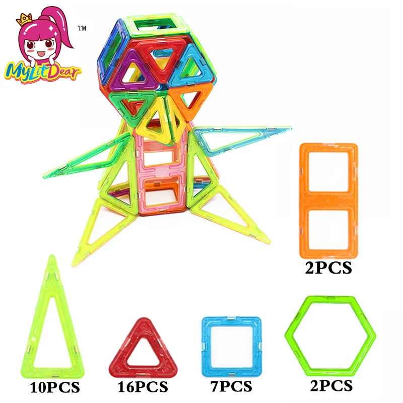 37 шт. Детский развивающий пластмассовый конструктор Пингвин|toys for|toys for childrentoy