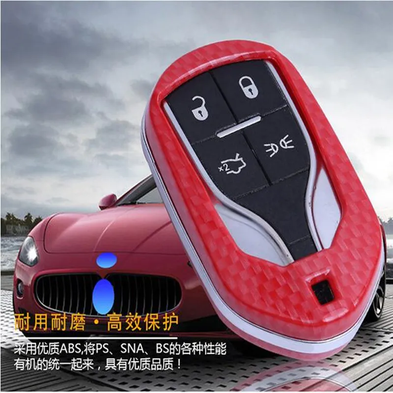 Новинка 2018 кольцо для автомобильного ключа из углеродного волокна Модный чехол