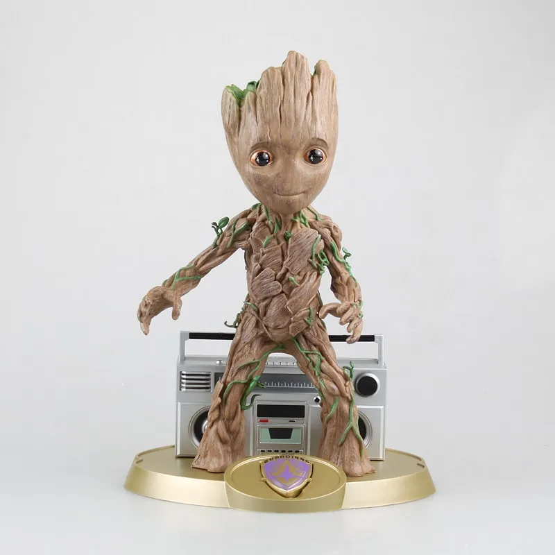 Marvel Хранители галактики Мстители дерево человек с радио музыкальная шкатулка