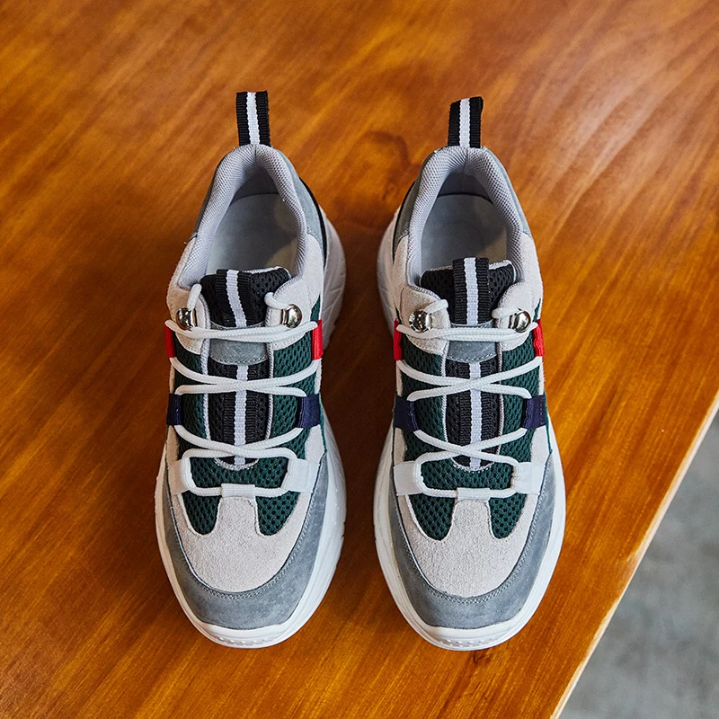 Волк который из 2018 натуральной кожи модные женские туфли кроссовки Сетка