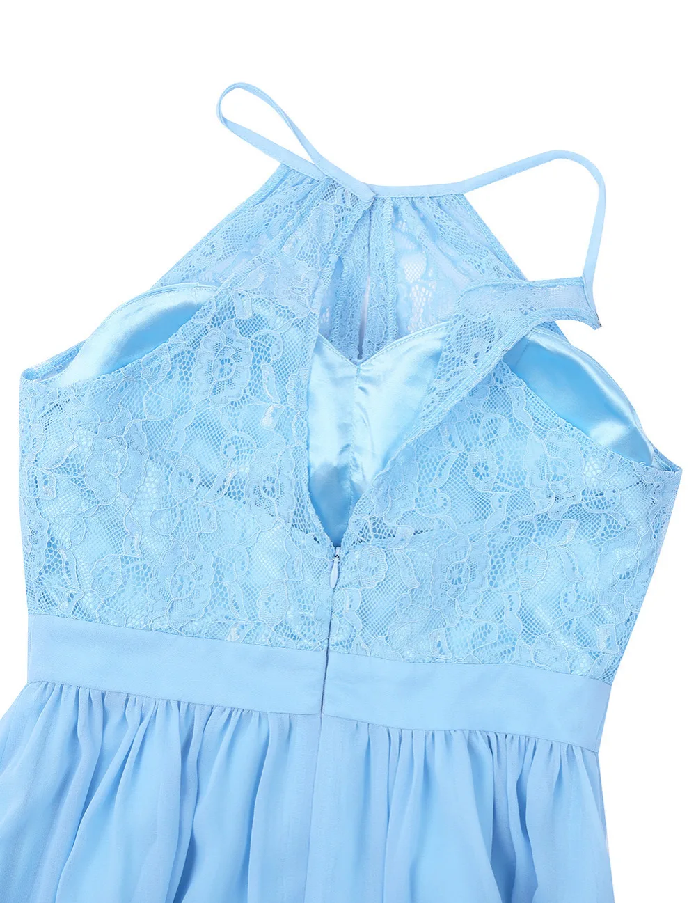 IEFiEL элегантное женское платье с высоким вырезом кружевные цветочные без рукавов