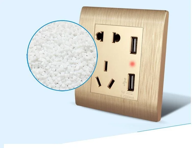 Электрическая розетка с двумя USB портами кухонная панель панелью настенная