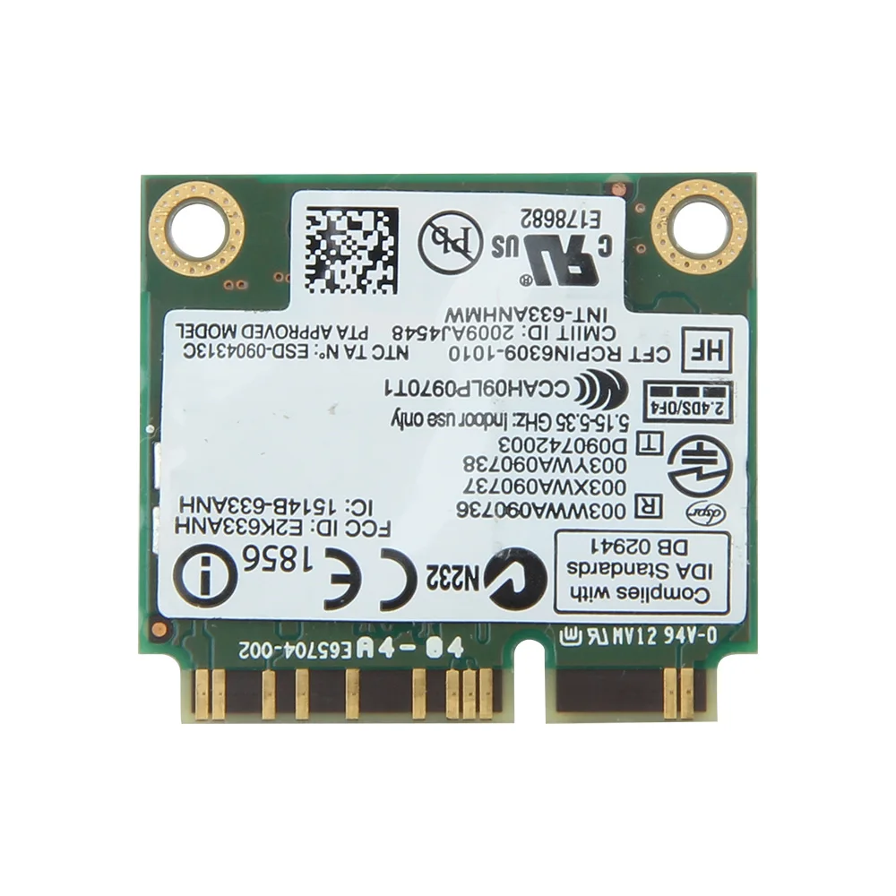 Двухдиапазонная Беспроводная-N для Intel 6300 633ANHMW 450 Мбит/с Wifi Mini PCI-E беспроводная карта 802.11a/g/n 2,4G/5G