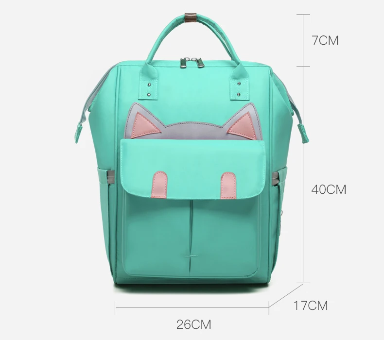 Милый рюкзак Mochila Bolso Mujer с кошачьими ушками, водонепроницаемый нейлоновый рюкзак большой емкости, детские сумки для мам, девочек-подростков, Школьный Рюкзак Для Путешествий