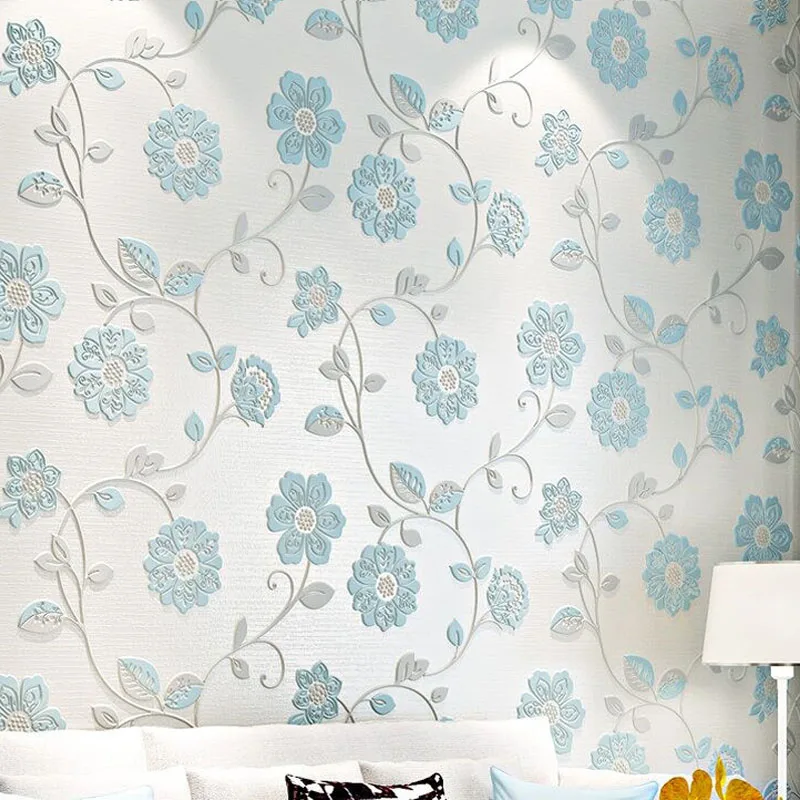 Обои для спальни цветок розовый цветочный настенный бумажный рулон стен 3D