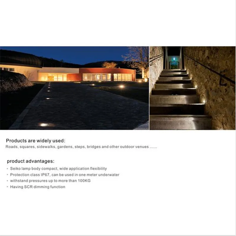 Светодиодный подземный свет наружное ландшафтное освещение утопленное точечное