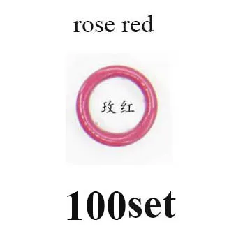 button 100set rosere 1 шт. плоскогубцы и 100 набор Высокое качество металл латунь 9,5 мм зубчатая кнопка, только кнопка 100 набор экологически чистые кнопки для ухода за кожей - Цвет: button 100set rosere
