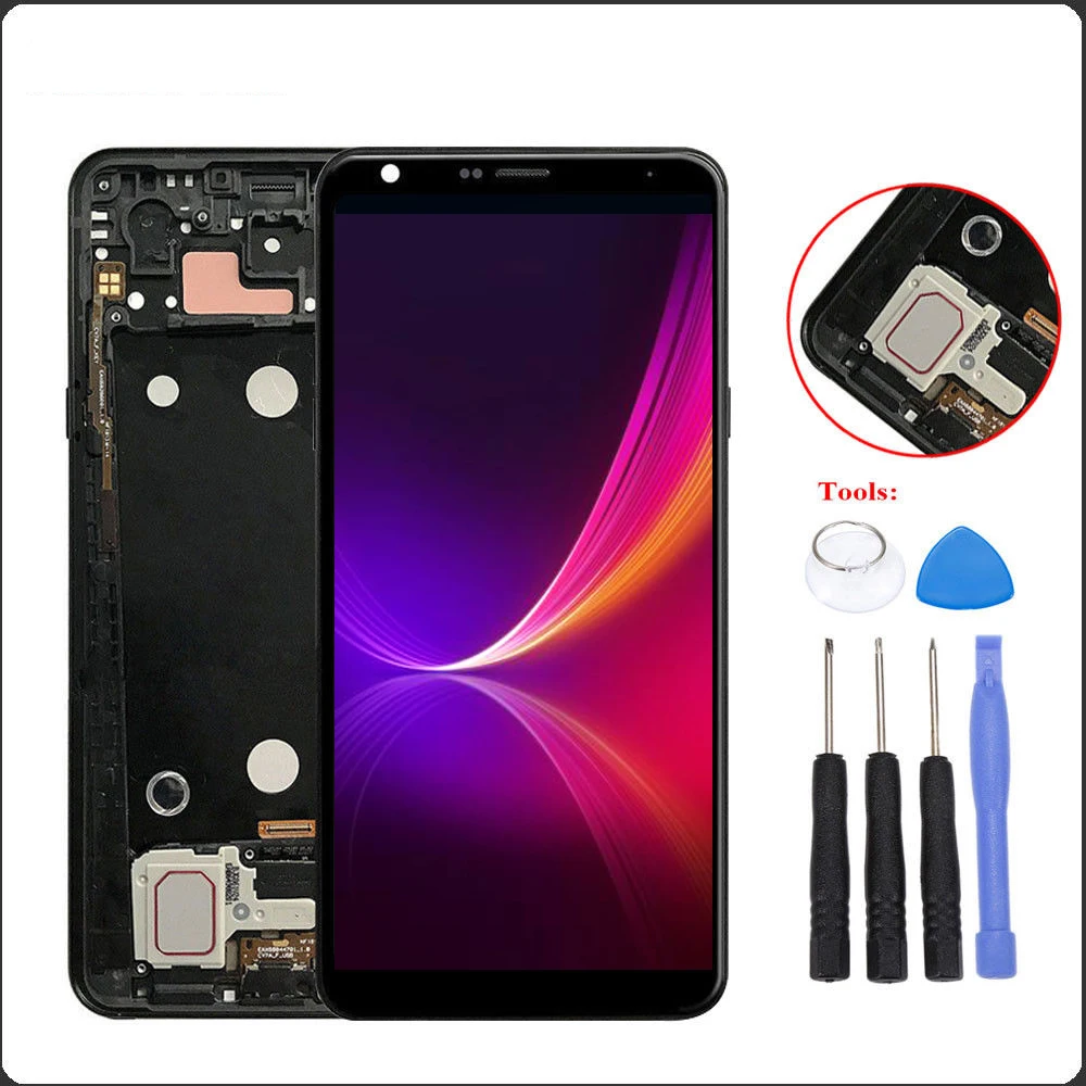 6 2 ''LCD для LG Q Stylo 4 LCD Stylo4 Q710 Q710MS Q710CS сенсорный экран сборка дигитайзер Рамка