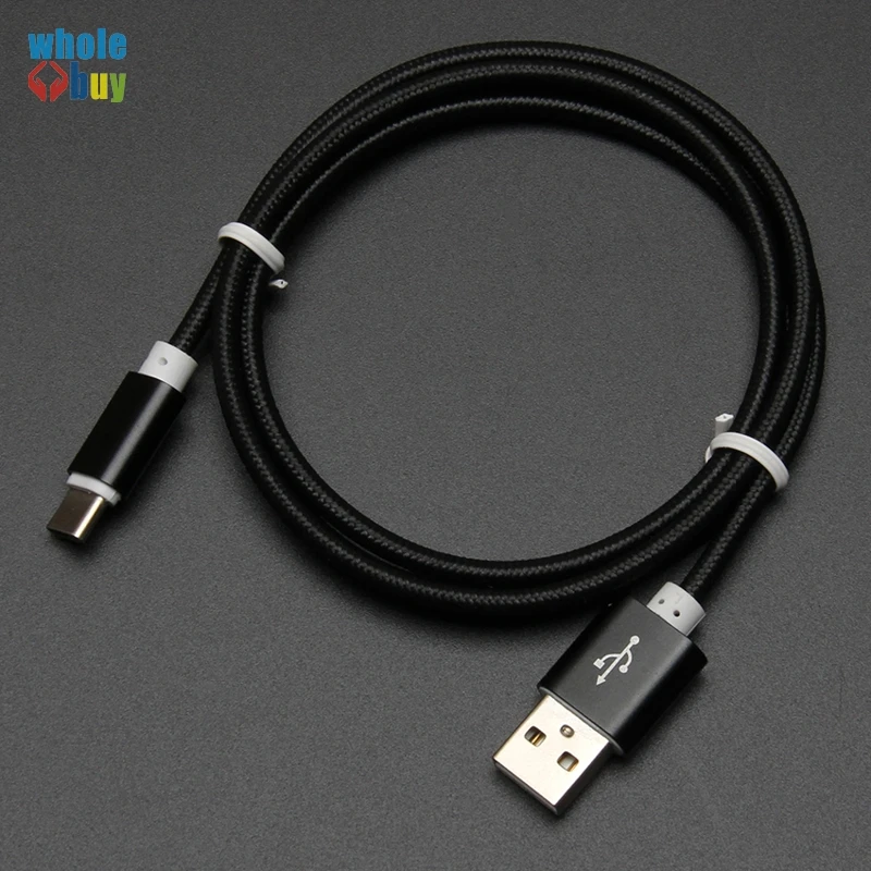 300 шт./лот высокое качество 0 25 м 1 5 2 3 нейлоновая оплетка 8pin Micro USB Type C кабель для