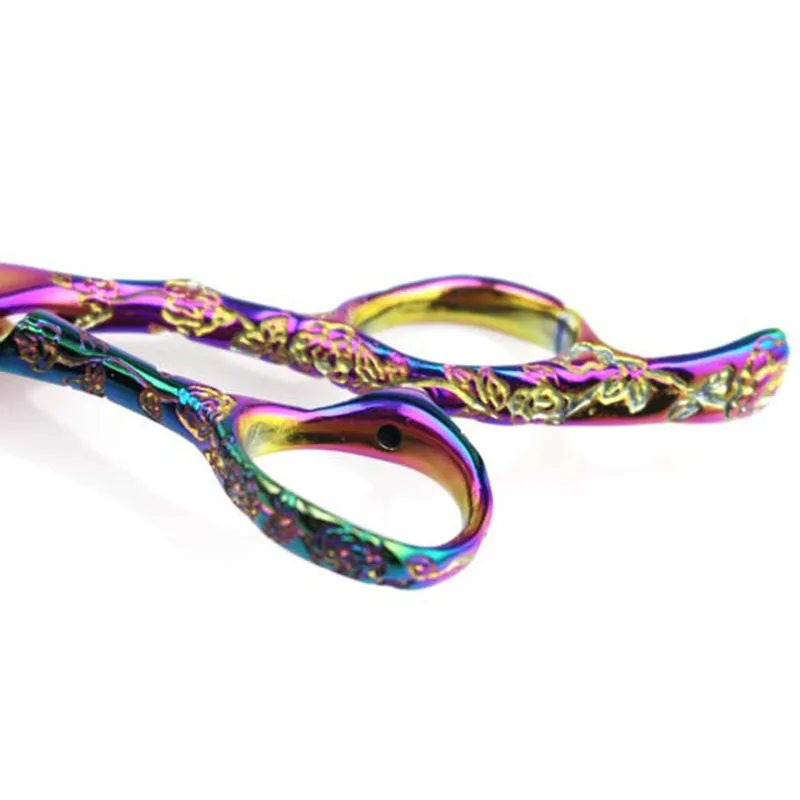 

7inch Plum Handle Straight Scissor Thinning Scissor Up Curved Scissor Set Pet Grooming Hair Cut Shear Scissor Set High Quaity