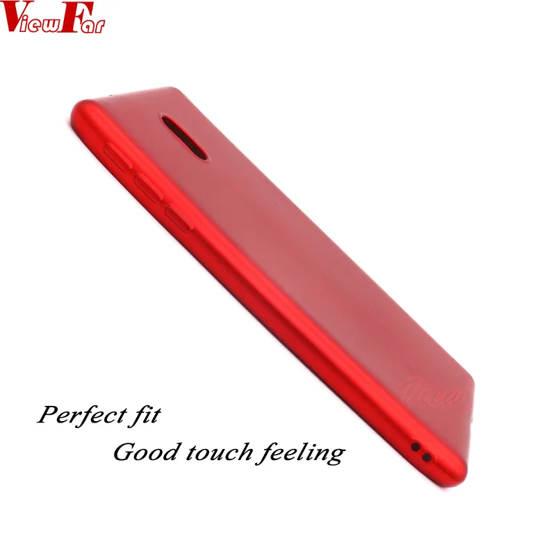 ViewFar Matte Soft Ultra-thin Back Full Case For Nokia 3 Red TPU case Protective Cover for Black covers Gel |