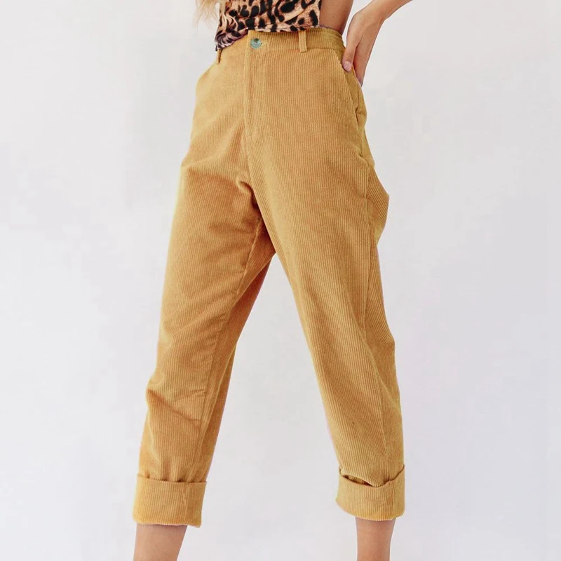 Осенняя мода повседневные свободные прямые брюки для женщин осенняя одежда