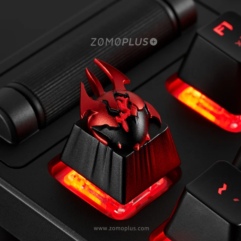 ZOMO dota2 тема 3D металлический ключ колпачок, топор, Бабочка, меч и дракон сердце, механическая клавиатура колпачки, Брелок фигурка, 1 шт