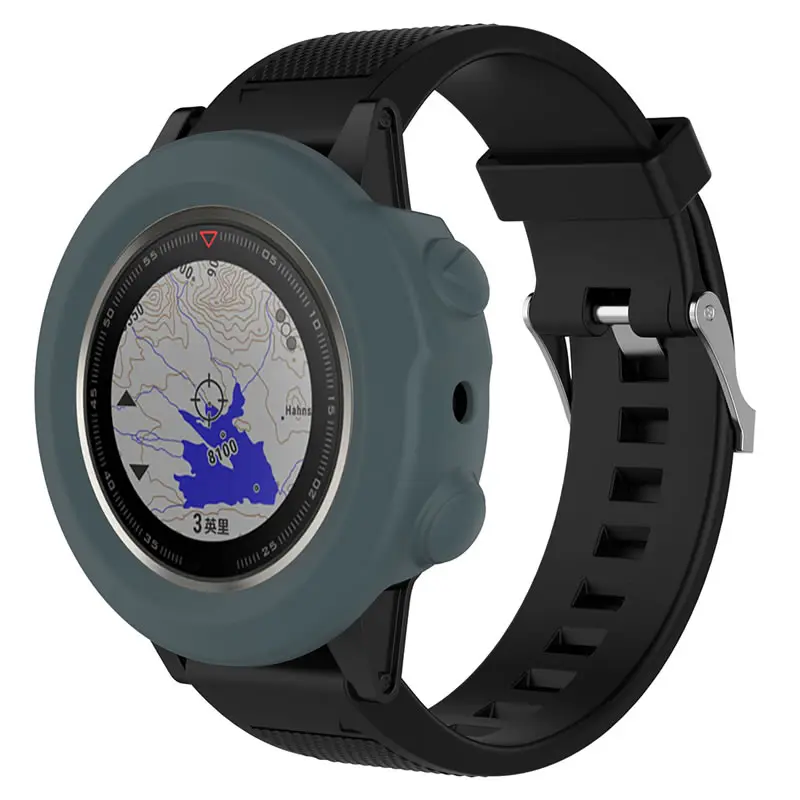 ECSEM Чехлы для Fenix 5x силиконовый защитный силиконовый чехол с зарядным портом Пылезащитная заглушка для Garmin Fenix 5x Sapphire