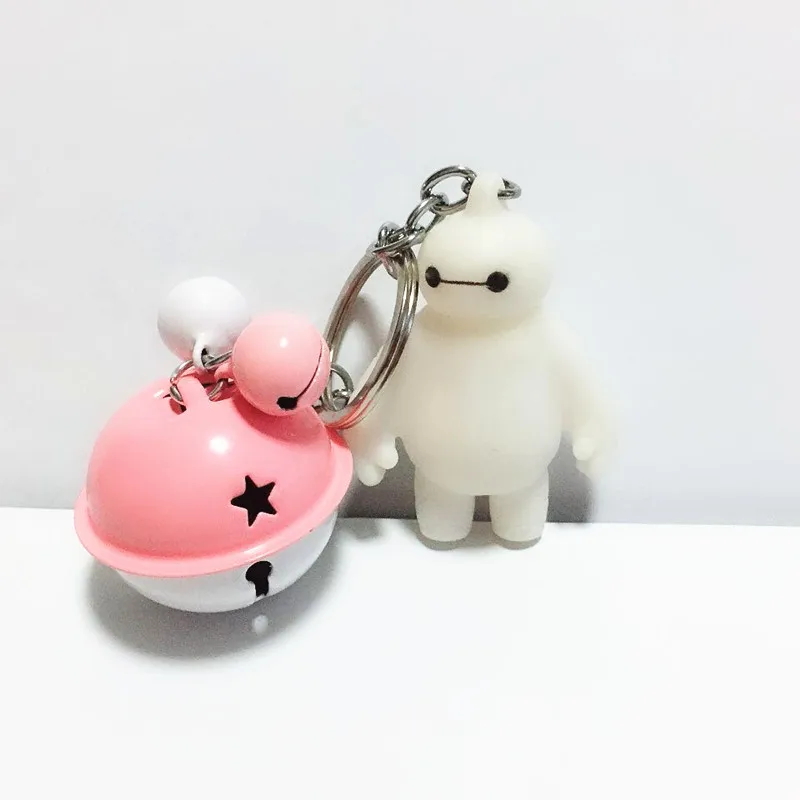2018New поступление модные Baymax маленький колокольчик брелок многоцветная с
