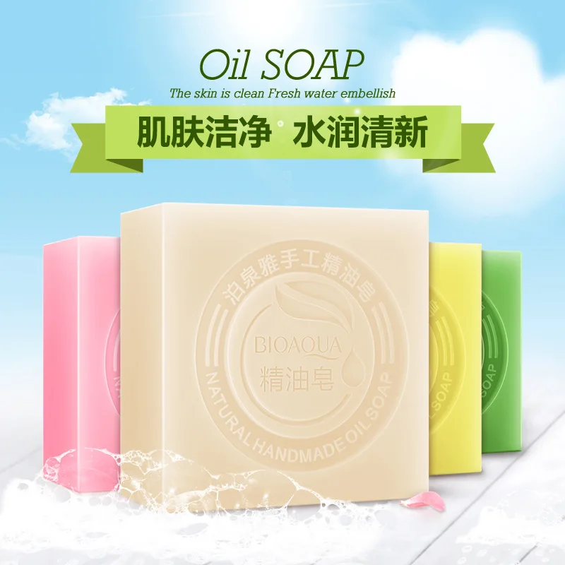 

BIOAQUA Natural Handmade Essential Oil Soap Fresh Clean Skin Nourish Tender Skin Whitening Remove Blackhead