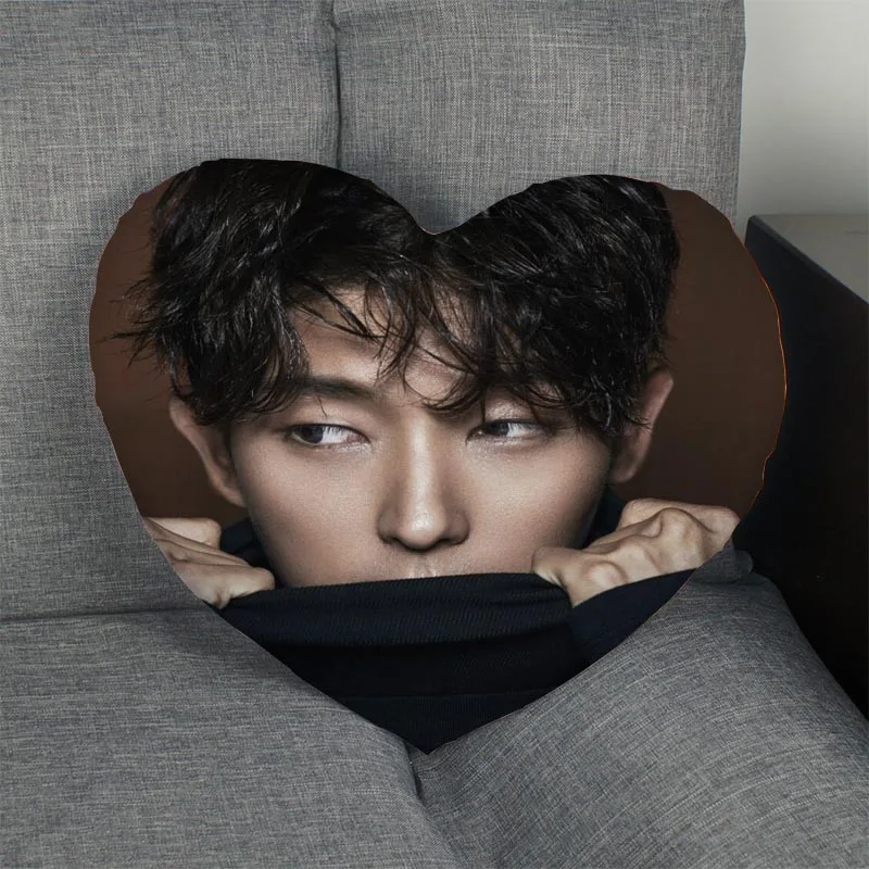 Kpop чехол для подушки LEE JOON GI в форме сердца на заказ молнии Просто без сердечника