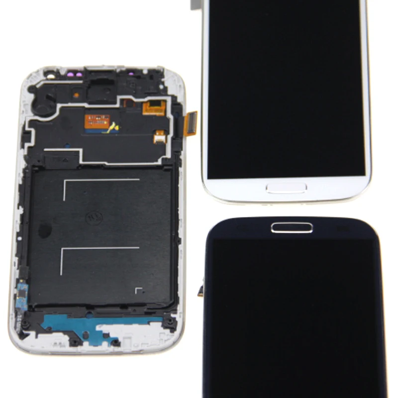 Comaptible для samsung Galaxy S4 I9500 ЖК дисплей сборки Сенсорный экран Дисплей цифратор + рамка