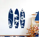 Виниловая наклейка на стену в виде доски для серфинга, пальма, волны, пляж, экстремальные виды спорта, наклейка на стену для подростков, спальни, общежития, домашний декор 2CL9