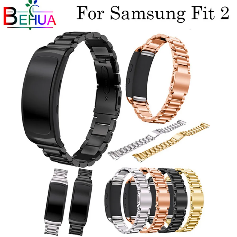 For Samsung Gear Fit 2 Pro watch strap Replacement Luxury stainless steel Watchband Wristband For Samsung Gear Fit2 watch band