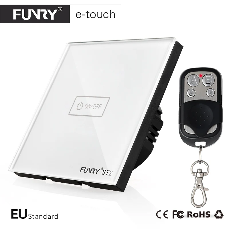 Funry ST (2nd поколения) настенный выключатель света ЕС 1gang 1 Путь сенсорный поддержка