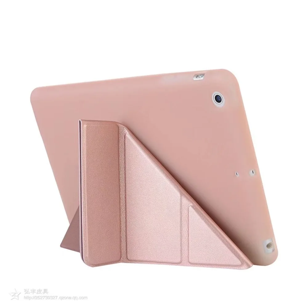 Умный чехол для iPad Mini 3 2 1 из ПУ кожи с мягкой силиконовой задней накладкой