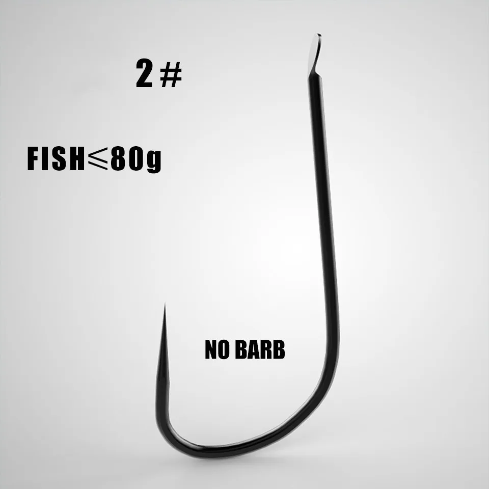 2nobarb 50pcs/ lots small fishing hooks for panfish perch trout sunfish bluegrill crucian barbed and no barb fishhook for stream fishing - Цвет: 2nobarb