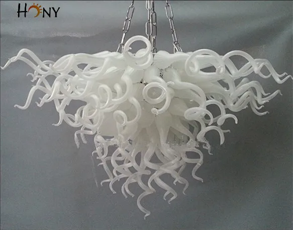

Free Shipping 110/220v Best Design Villa Art White Modern Led Pendant Light