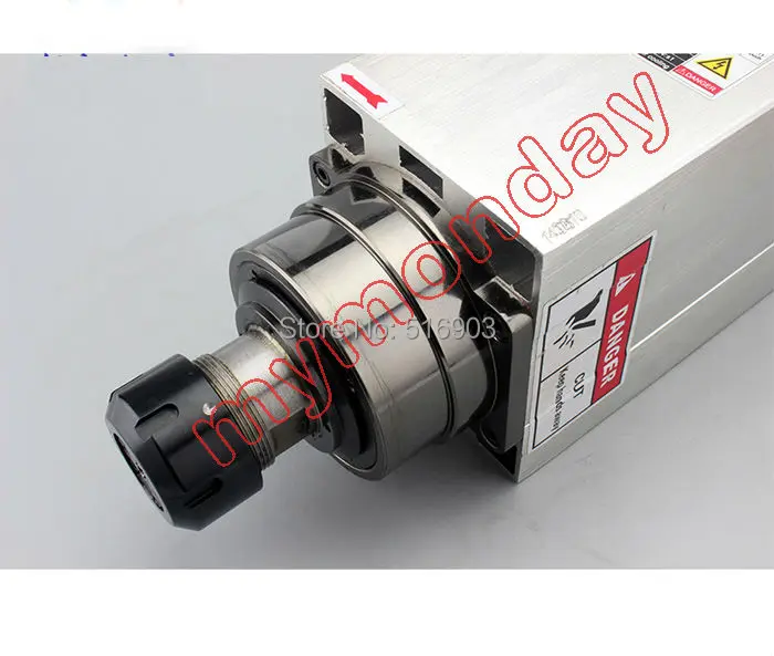 Двигатель шпинделя с ЧПУ для воздушного охлаждения 4 подшипника 5 кВт ER25 220 В/380 В